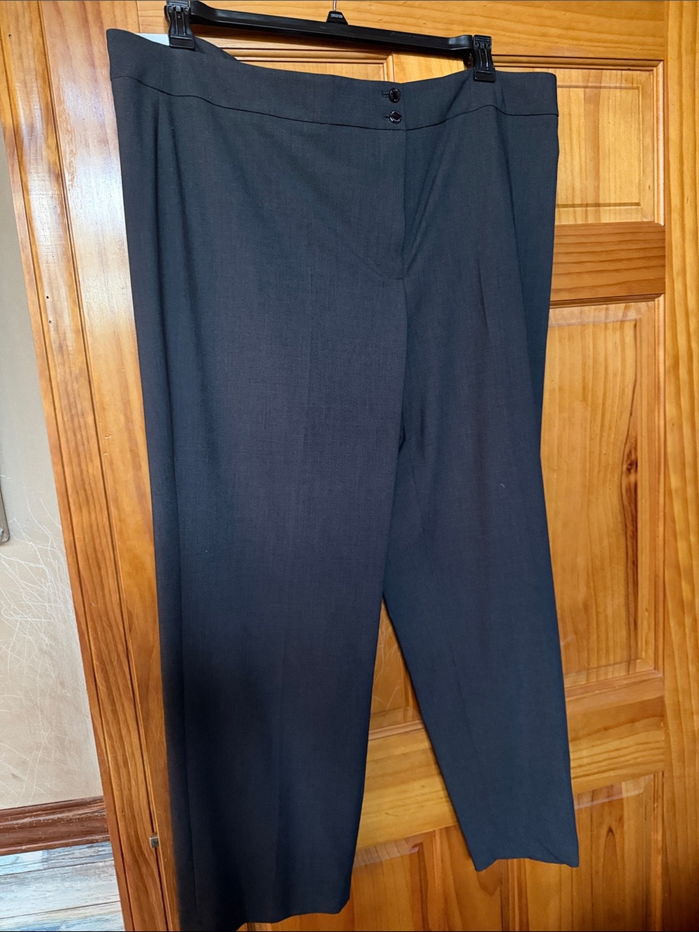 Calvin Klein Black Women's Straight-Leg Dress Pants